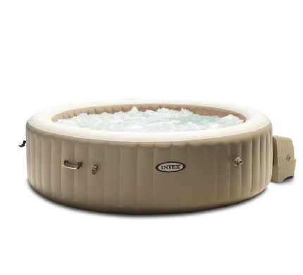 Spa Gonflable – INTEX – Sahara 4 places + Couverture Thermique – DESTOCKAGE