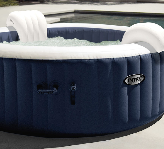 Spa Gonflable – INTEX – Blue Navy 4 places + Couverture Thermique – DESTOCKAGE – Image 2