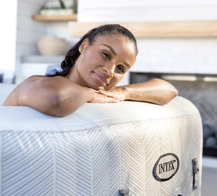 Spa Gonflable – INTEX – Chevron 4 places + Couverture Thermique – DESTOCKAGE – Image 6