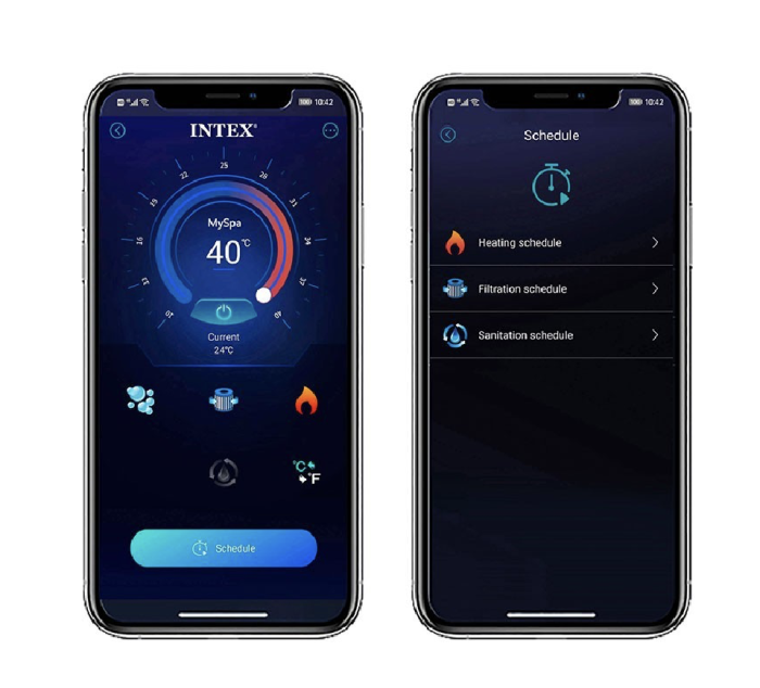 Spa Gonflable – INTEX – Chevron 4 places + Couverture Thermique – DESTOCKAGE – Image 2