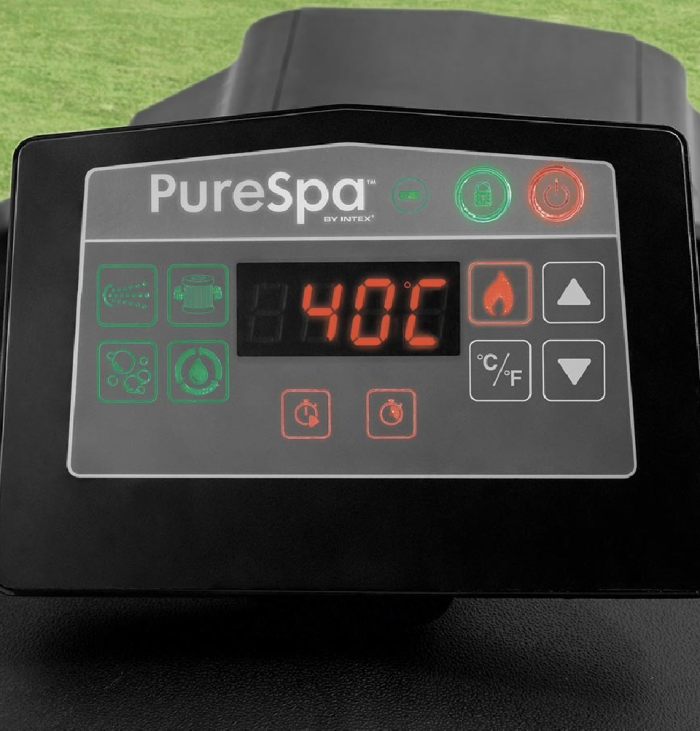 Spa Gonflable – INTEX – Carbone 4 places + Couverture Thermique – DESTOCKAGE – Image 2