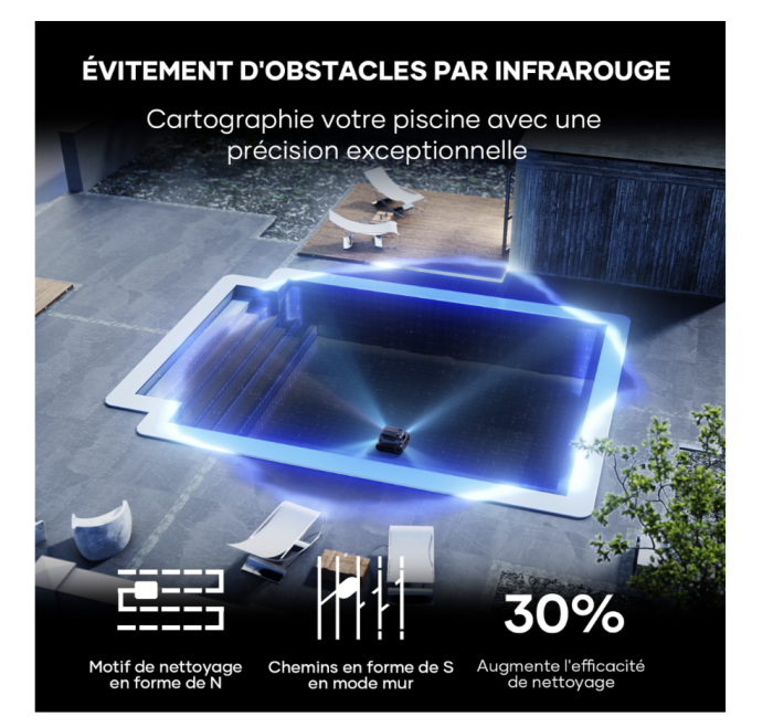 Nettoyeur de piscine robot sans fil Aiper Scuba S1 Pro – Image 4