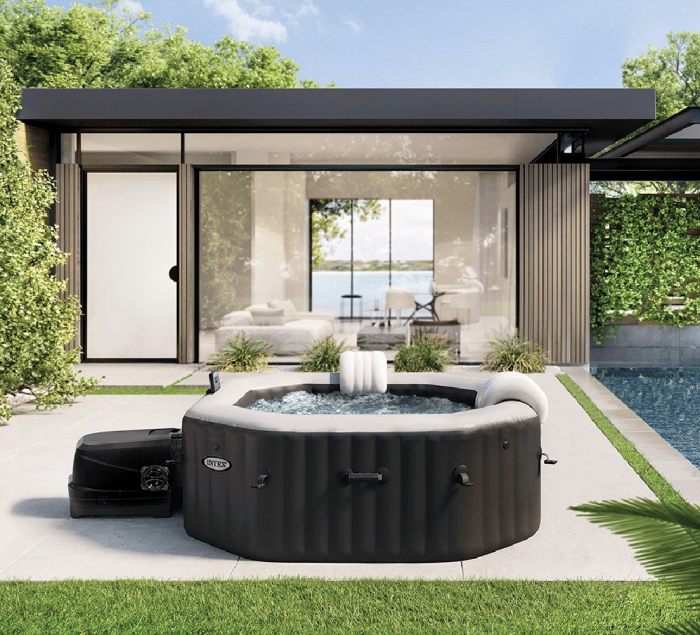 Spa Gonflable – INTEX – Carbone 6 places + Couverture Thermique – DESTOCKAGE – Image 7