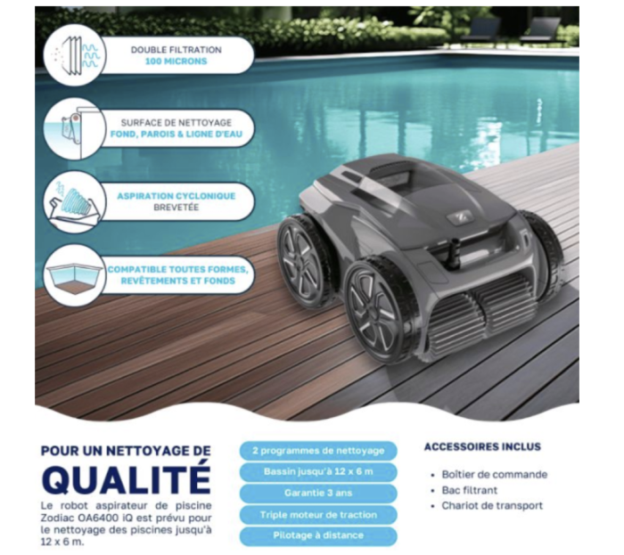 Robot piscine Zodiac Alpha OA 6400 iQ – Image 4