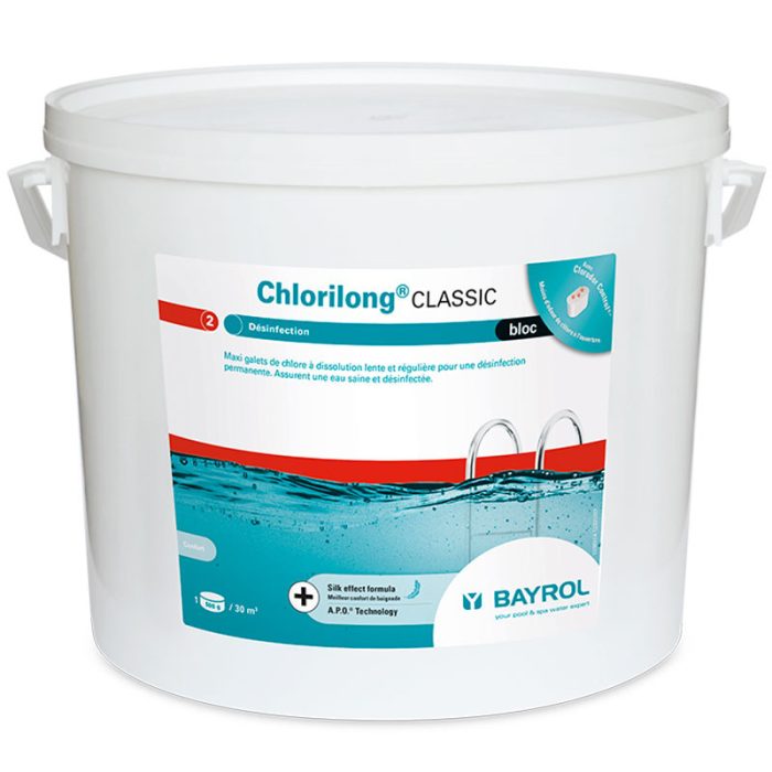 Chlore lent Bayrol Chlorilong Classic Bloc de 500 g Traitement de l'eau – Image 1