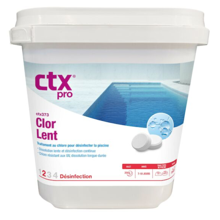 Chlore lent CTX 373 - Galets 250 g – Image 1