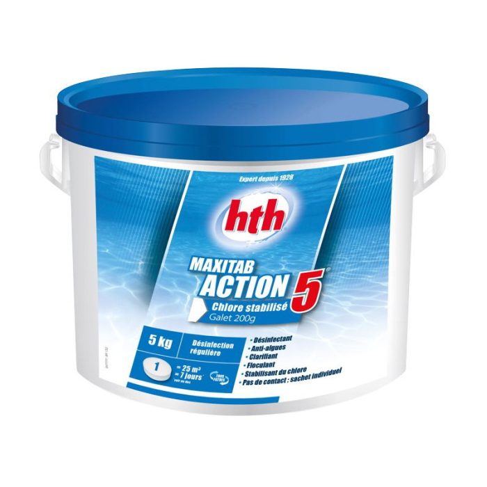 Chlore multifonction hth® MAXITAB Action 5 galets 200g – Image 5