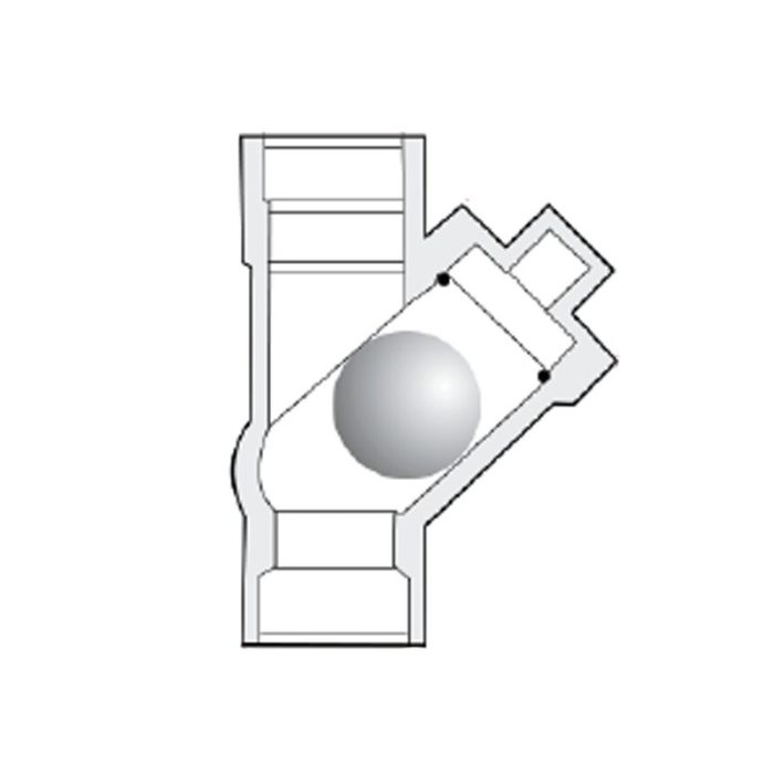 Clapet anti-retour à boule en Y – Image 2