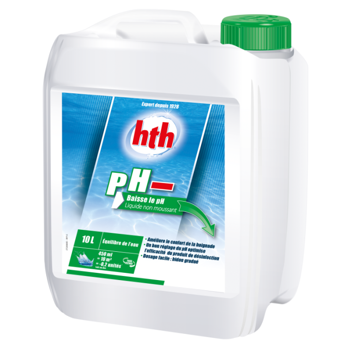 Correcteur de pH hth® pH MOINS liquide 15% - non moussant 10 litres – Image 2