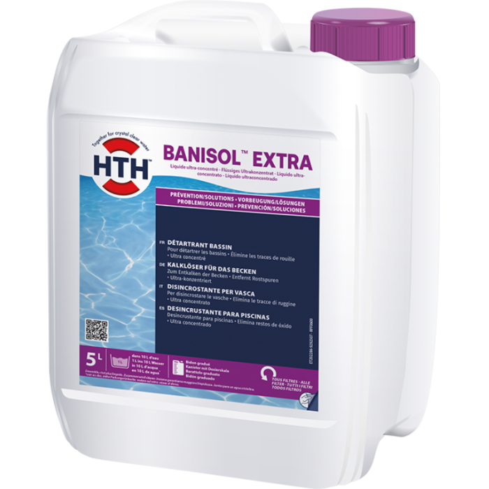 Détartrant liquide pour piscine hth BANISOL Extra - 5 litres – Image 1