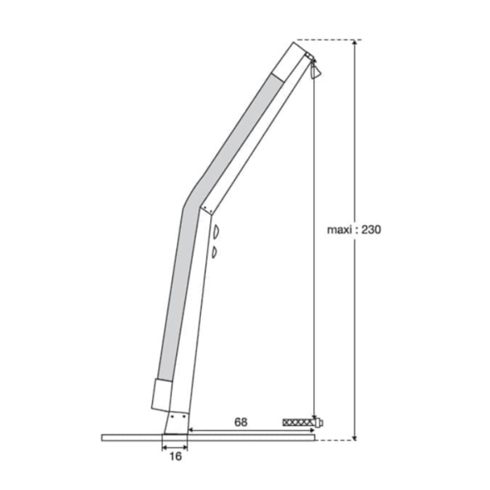 Douche Solaire Giordano courbée - 20 L – Image 4