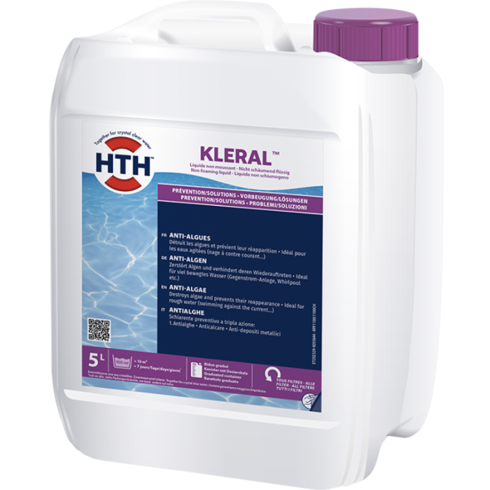 Anti-algues liquide hth KLERAL pour piscine - 5 litres – Image 1