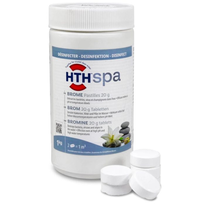 Brome HTH Spa désinfection régulière pastilles 20 g. - 1 kg – Image 1