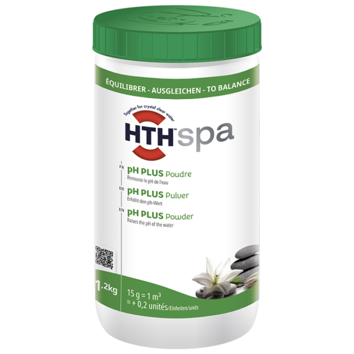 Correcteur pH plus poudre hth Spa 1,2 kg – Image 1