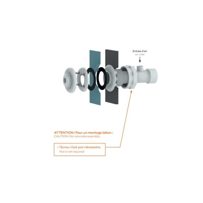Kit Balnéo ACIS complet : 9 buses + pompe NCC 215M - piscine panneau & béton/liner – Image 3