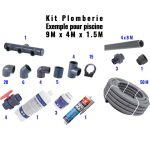 Kit construction béton / Liner, éclairage à LED blanche et coffret 100 V.A. – Image 6