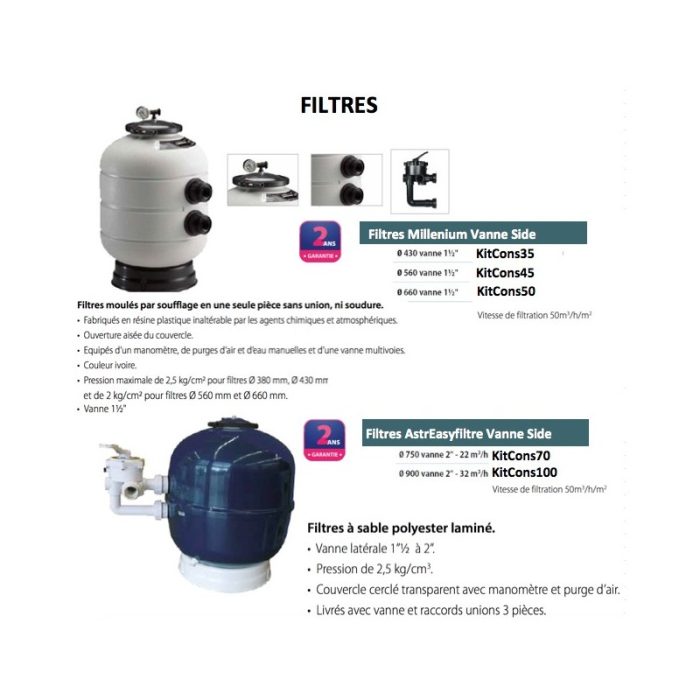 Kit construction Piscine béton (Enduite, Peinte, Carrelée), éclairage standard – Image 5