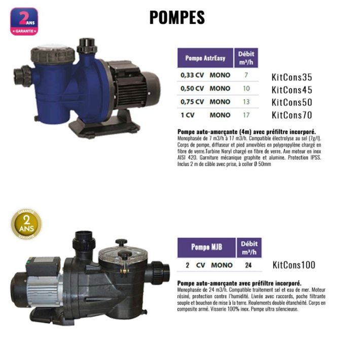 Kit construction Piscine béton (Enduite, Peinte, Carrelée), éclairage standard – Image 6