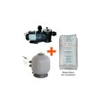 Kit Filtration Piscine, Vipool (pompe + filtre + sable)