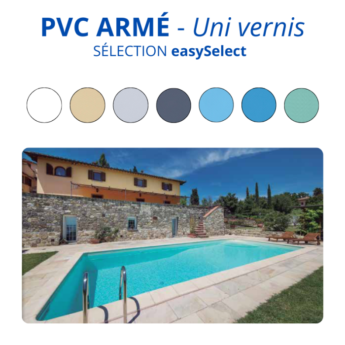 Liner PVC armé 150/100e Uni avec vernis easySelect – Image 1
