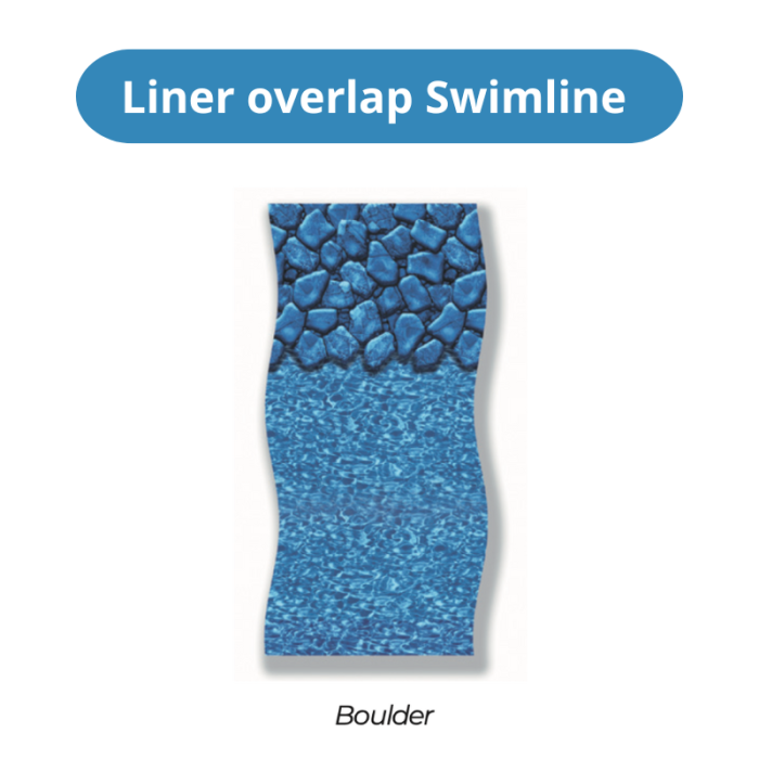 Liner overlap Swimline décor Boulder pour piscine hors-sol – Image 2