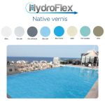 Liner PVC armé 150/100e Native supérieur verni uni Hydroflex