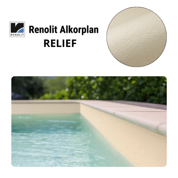 Liner PVC armé 180/100e uni antidérapant Alkorplan Relief – Image 3