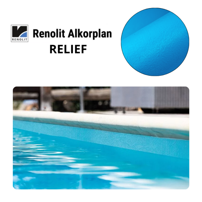 Liner PVC armé 180/100e uni antidérapant Alkorplan Relief – Image 5