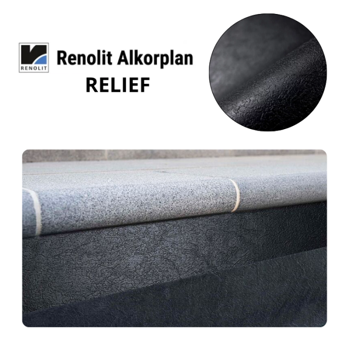 Liner PVC armé 180/100e uni antidérapant Alkorplan Relief – Image 9