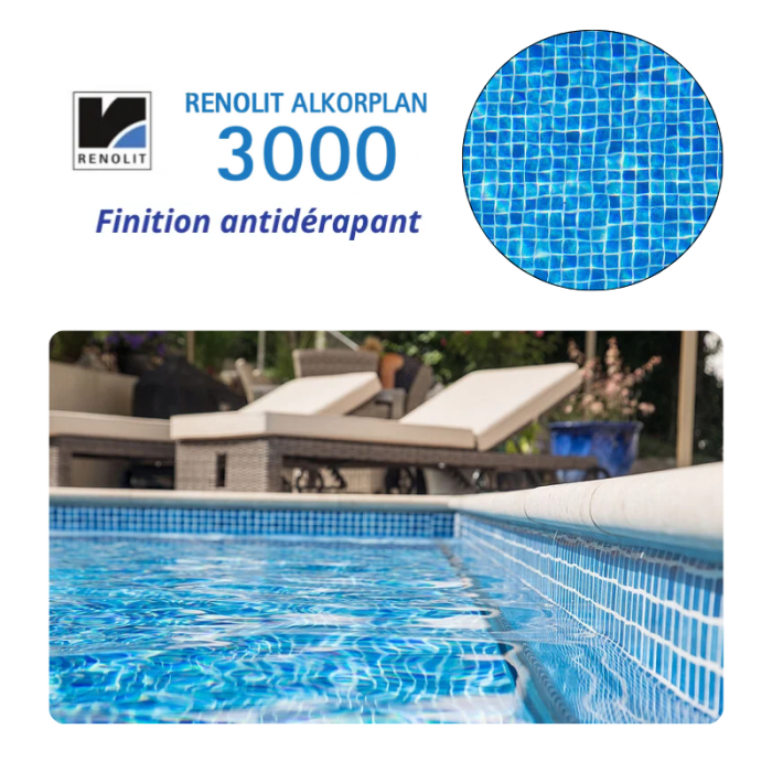 Liner PVC armé 180/100e antidérapant Imprimé Alkorplan 3000 – Image 2