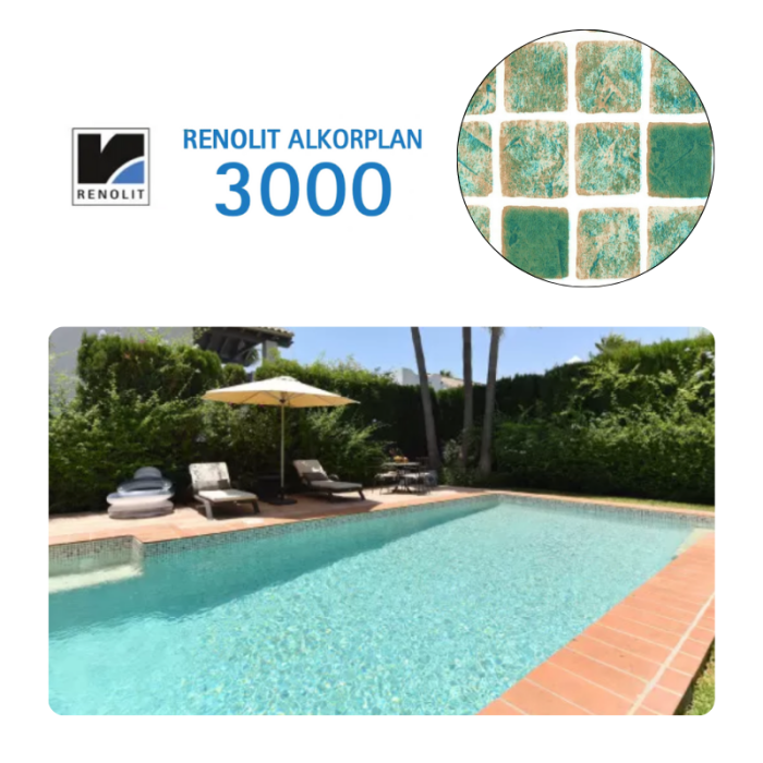 Liner PVC armé 150/100e verni Imprimé Alkorplan 3000 – Image 5