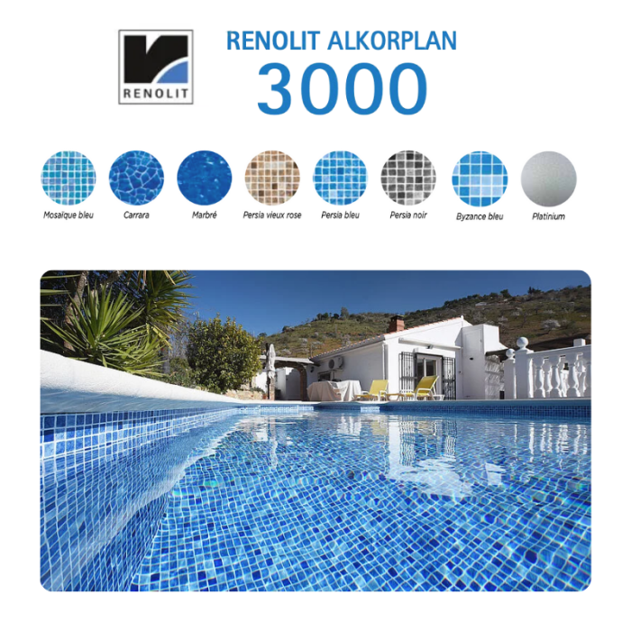 Liner PVC armé 150/100e verni Imprimé Alkorplan 3000 – Image 1