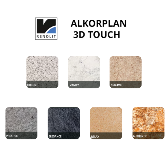 Liner PVC armé 200/100e verni imprimé Alkorplan 3000 3D TOUCH Prestige - 41,25 m² – Image 2