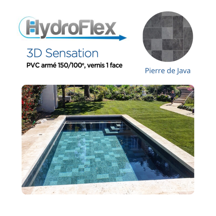 Liner PVC armé Hydroflex 3D Sensation supérieur verni Relief 150/100e – Image 3