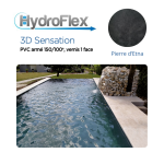 Liner PVC armé Hydroflex 3D Sensation supérieur verni Relief 150/100e – Image 4