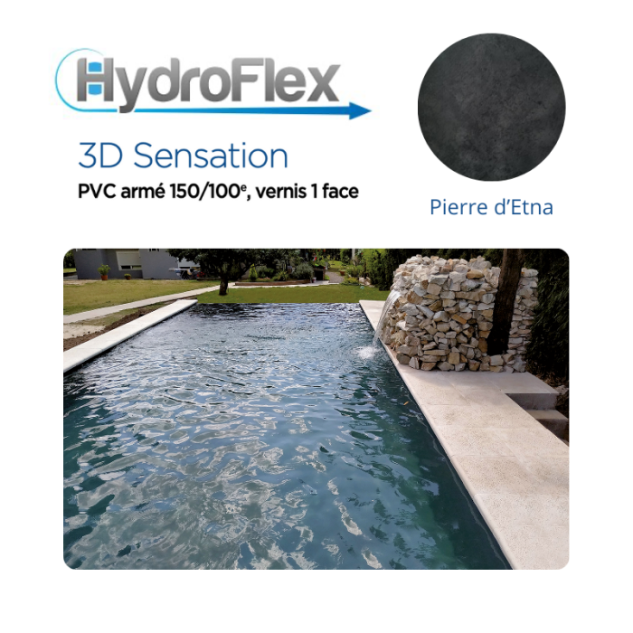 Liner PVC armé Hydroflex 3D Sensation supérieur verni Relief 150/100e – Image 4