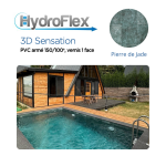 Liner PVC armé Hydroflex 3D Sensation supérieur verni Relief 150/100e – Image 5