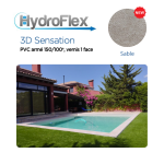 Liner PVC armé Hydroflex 3D Sensation supérieur verni Relief 150/100e – Image 7