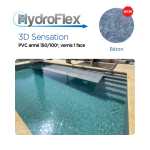 Liner PVC armé Hydroflex 3D Sensation supérieur verni Relief 150/100e – Image 8