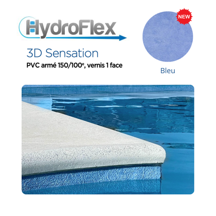 Liner PVC armé Hydroflex 3D Sensation supérieur verni Relief 150/100e – Image 9