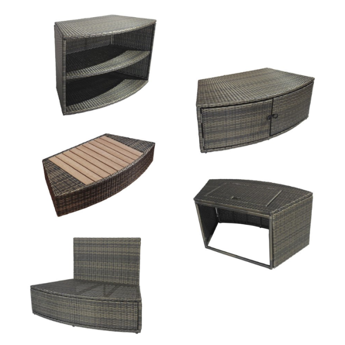 Mobilier pour Spa Netspa Octopus - 5 modules – Image 1