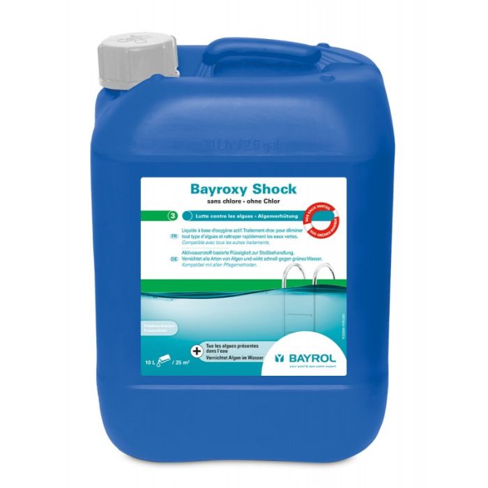 Oxygène actif Bayrol Bayroxy Shock - rattrapage eau verte - 10L – Image 1