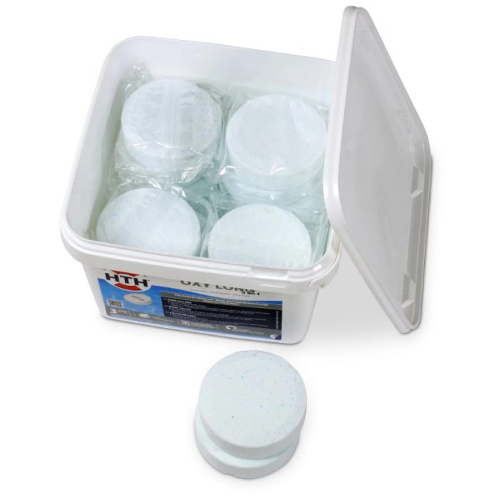 Oxygène actif multifonction HTH OXYGEN 3 en 1 Galets 200 g. - 3,2 kg – Image 5