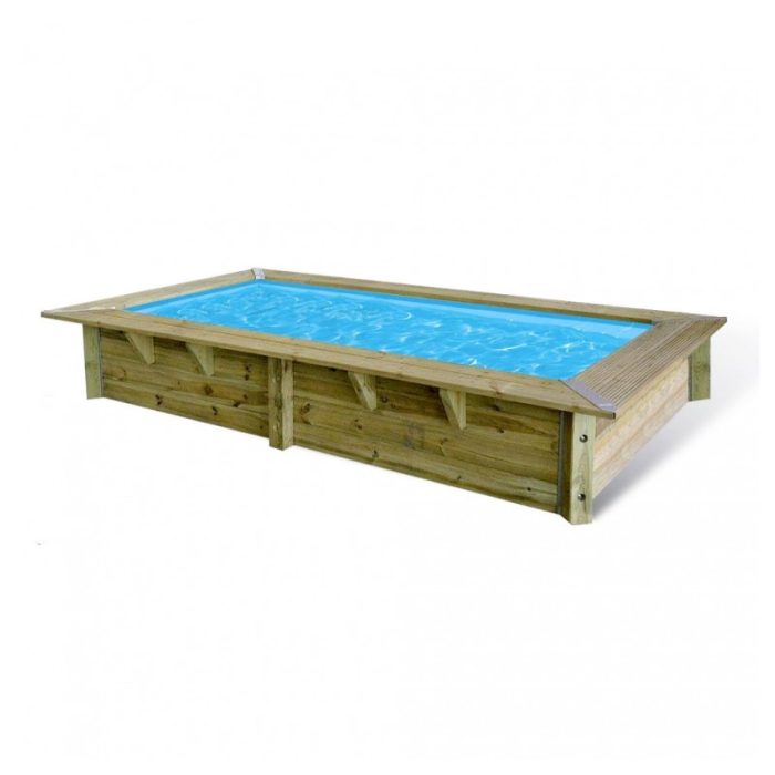 Piscine bois rectangulaire Ubbink Sunwater All in ONE 200 x 350 x H 71 cm – Image 1