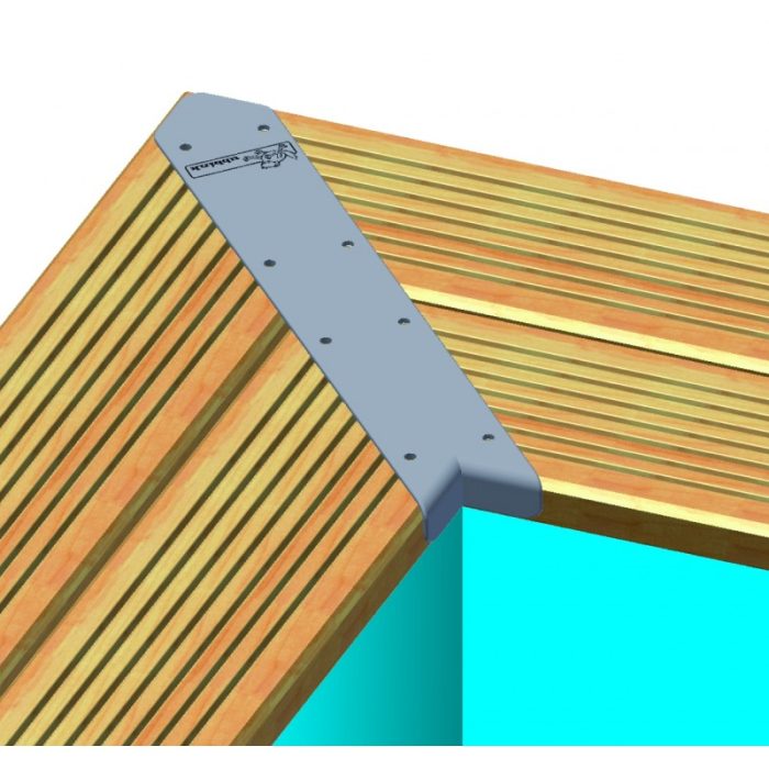 Piscine bois Ubbink rectangulaire Linéa 500 x 1100 x 140 cm – Image 3