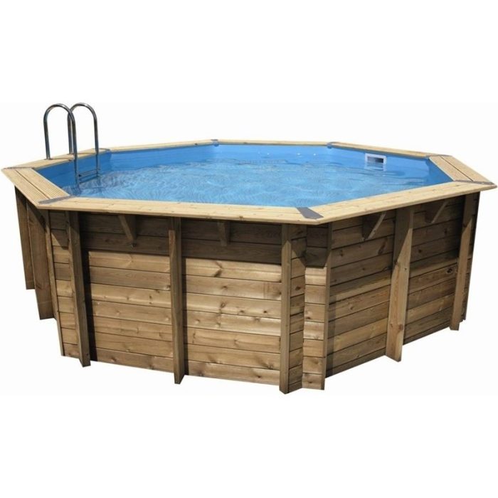 Piscine bois octogonale Ubbink Océa Ø 510 x H 120 cm – Image 1