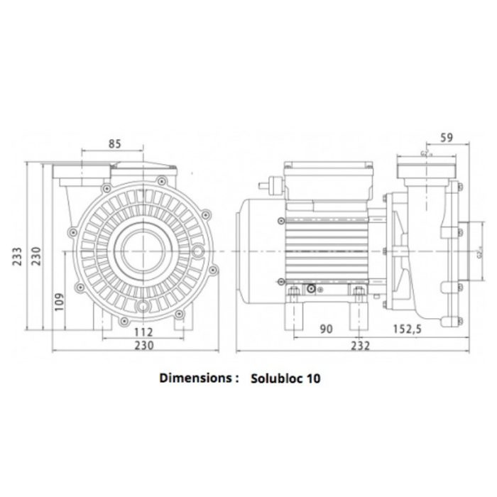 Pompe de circulation ACIS Vipool Solubloc PHT compatible Desjoyaux – Image 3