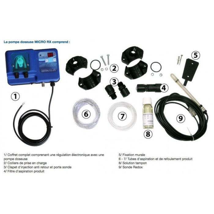 Pompe péristaltique Astral Micro Rx – Régulateur redox automatique pour piscine – Image 3
