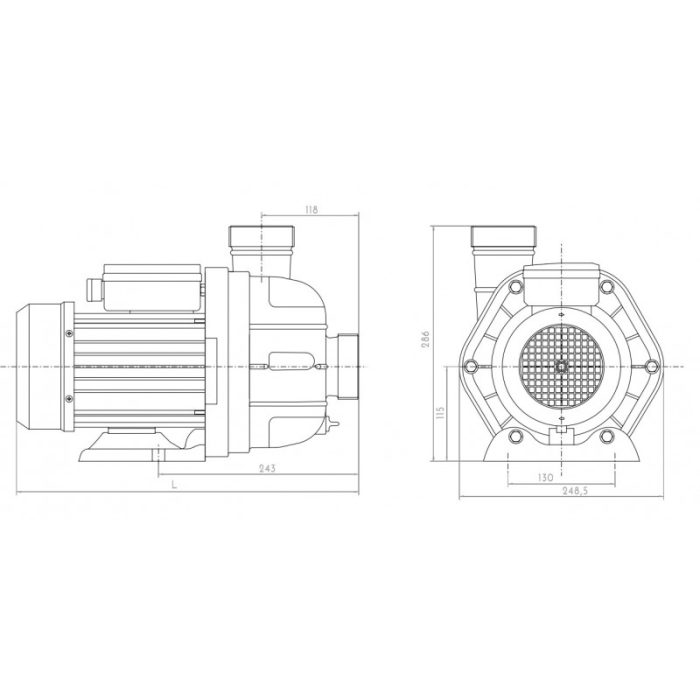 Pompe piscine gros débit VIPool MGD (pour blocs et NCC) – Image 2
