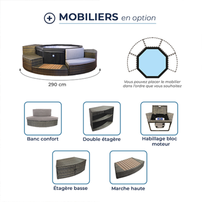 Spa semi-rigide Netspa Octopus - 6 places – Image 3